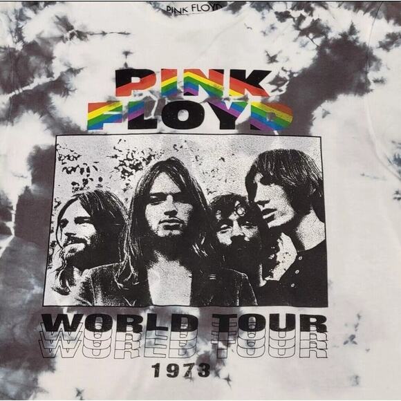 Pink Floyd Graphic T-Shirt Large Tie Dye World Tour 1973 NWT S113 Excellent New - Picture 2 of 4